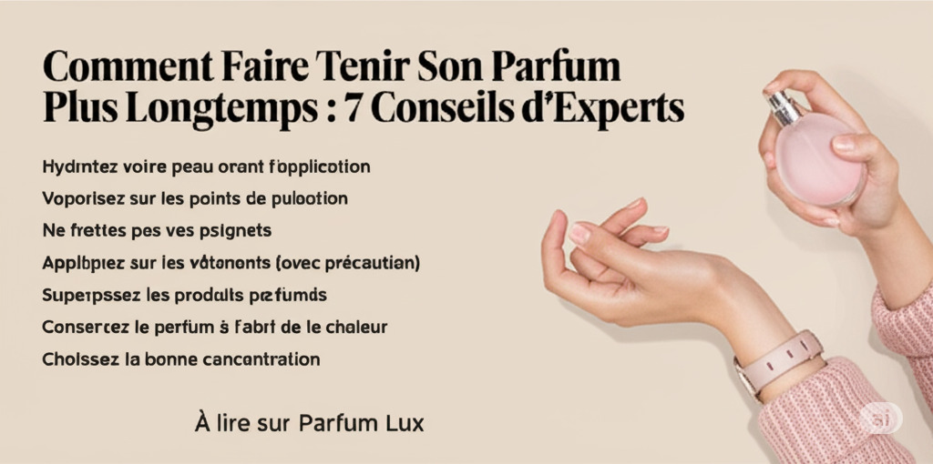 Comment Faire Tenir Son Parfum Plus Longtemps : 7 Conseils d’Experts