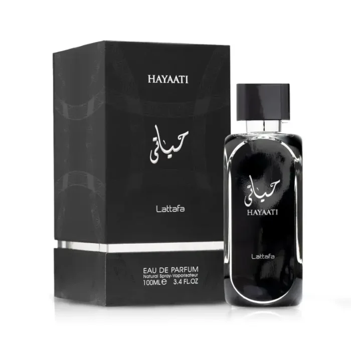 hayaati noir eau de parfum lattafa maroc